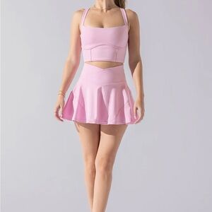 Popflex Crisscross Hourglass® Twirl Skort - Bubblegum